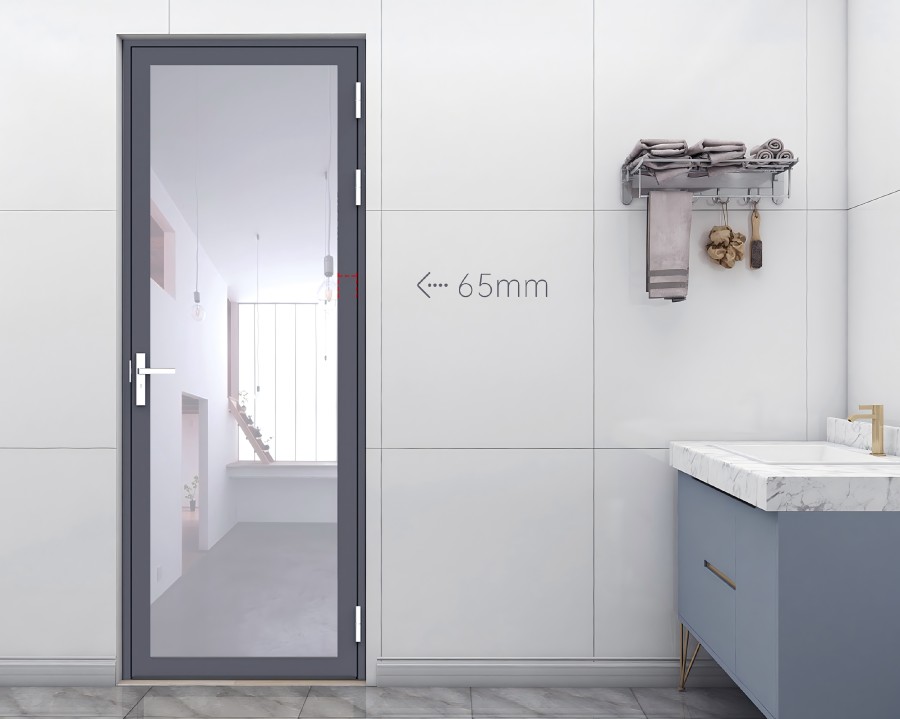 Aluminium casement door 