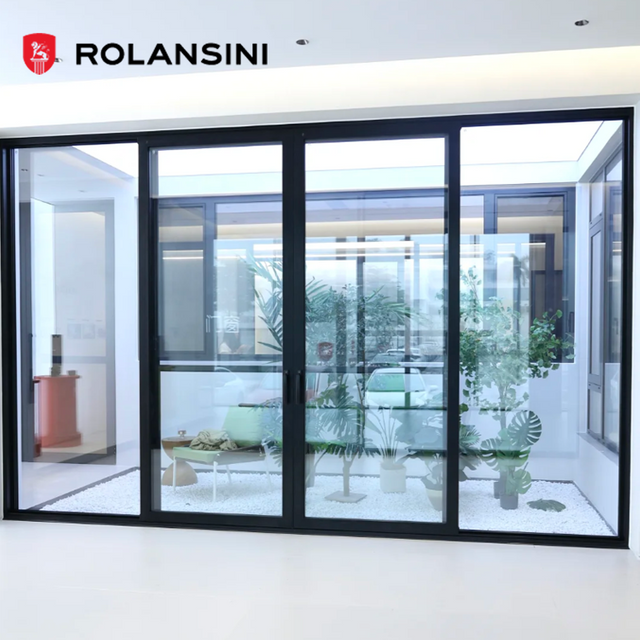 C5 Twin Panes Airtight Compression Aluminum Sliding Window