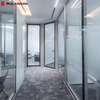 Modular Assembly Sound Insulation 108# Double Glass Aluminum Framed Glass Partition
