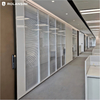 Modular Assembly Sound Insulation 108# Double Glass Aluminum Framed Glass Partition