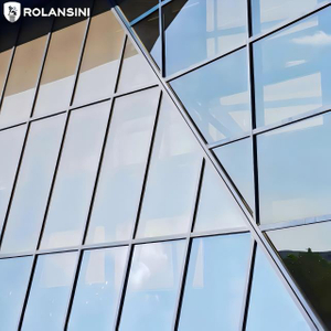 exposed-frame glass curtain wall
