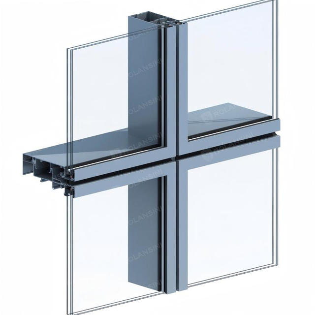 Weatherproofing Silicone Sealant Low-E Double Glazed Hidden Frame Glass Curtain Wall
