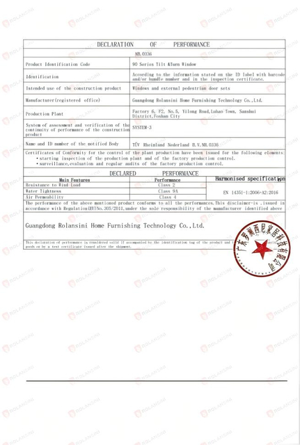 CE-DOP-Rolansini-90 Series Tilt&Turn Window(N5(1)