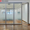 Modular Assembly Sound Insulation 108# Double Glass Aluminum Framed Glass Partition