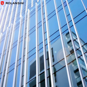 Wind Load Resistance Thermal Insulation Semi-visible Frame Curtain Wall