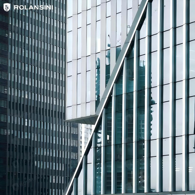 Wind Load Resistance Thermal Insulation Semi-visible Frame Curtain Wall