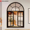 Modern Luxury Homes Hotel Balconies Arched Window Customized Curved Window with Frosted Glass